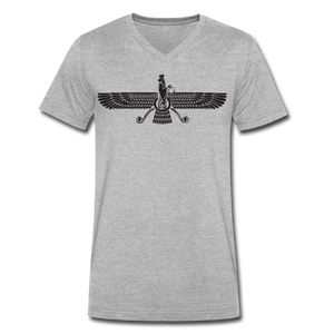 Farvahar V-Neck T-Shirt - heather gray