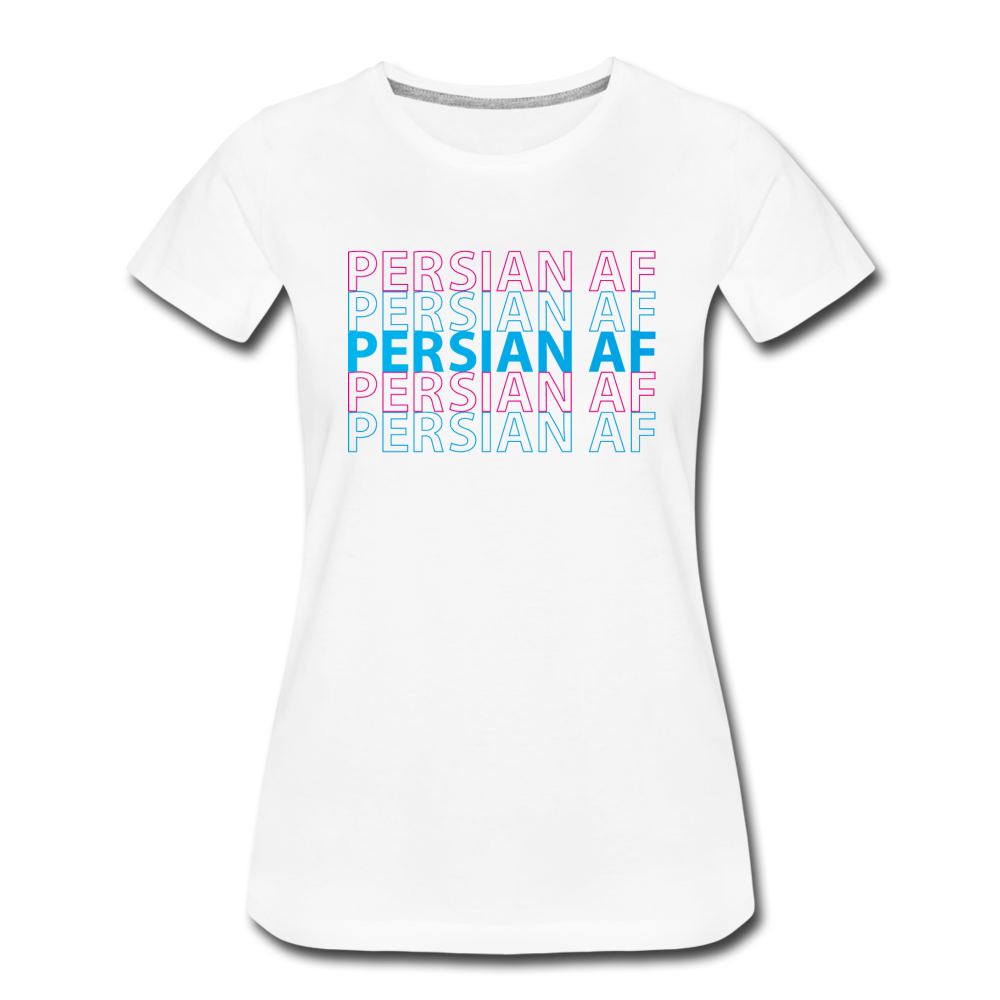 Persian AF Womens T-Shirt - white