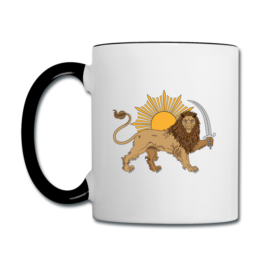 Shir o Khorshid Mug - white/black