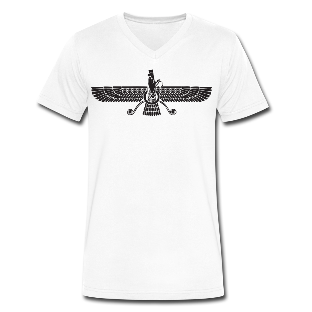 Farvahar V-Neck T-Shirt - white