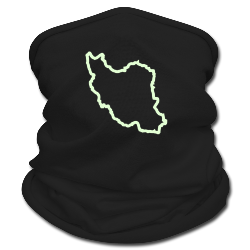 Iran glow in the dark scarf - black