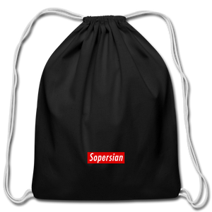 So Persian Drawstring Bag - black