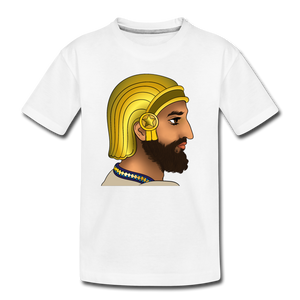 Cyrus The Great 'king of kings' Kids T-shirt - white