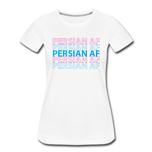 Persian AF Womens T-Shirt - white