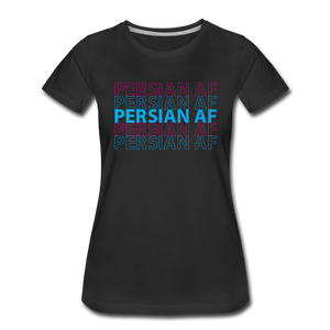 Persian AF Womens T-Shirt - black