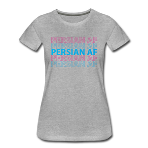 Persian AF Womens T-Shirt - heather gray